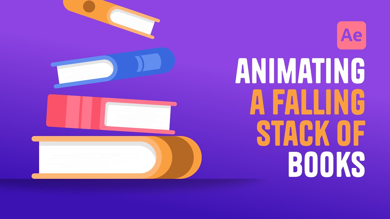 After Effects Tutorial - Animate Falling Books