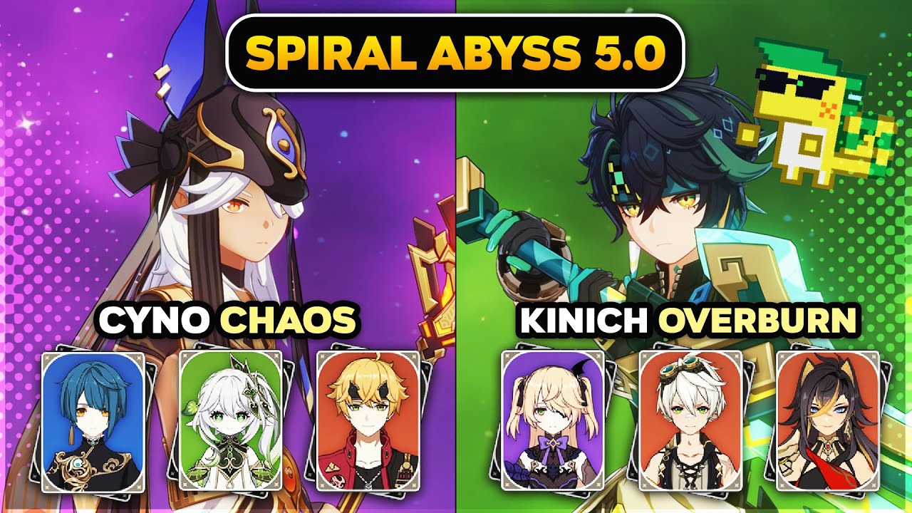 C0 Cyno Chaos & C0 Kinich Overburn | NEW Spiral Abyss 5.0 | Genshin Impact