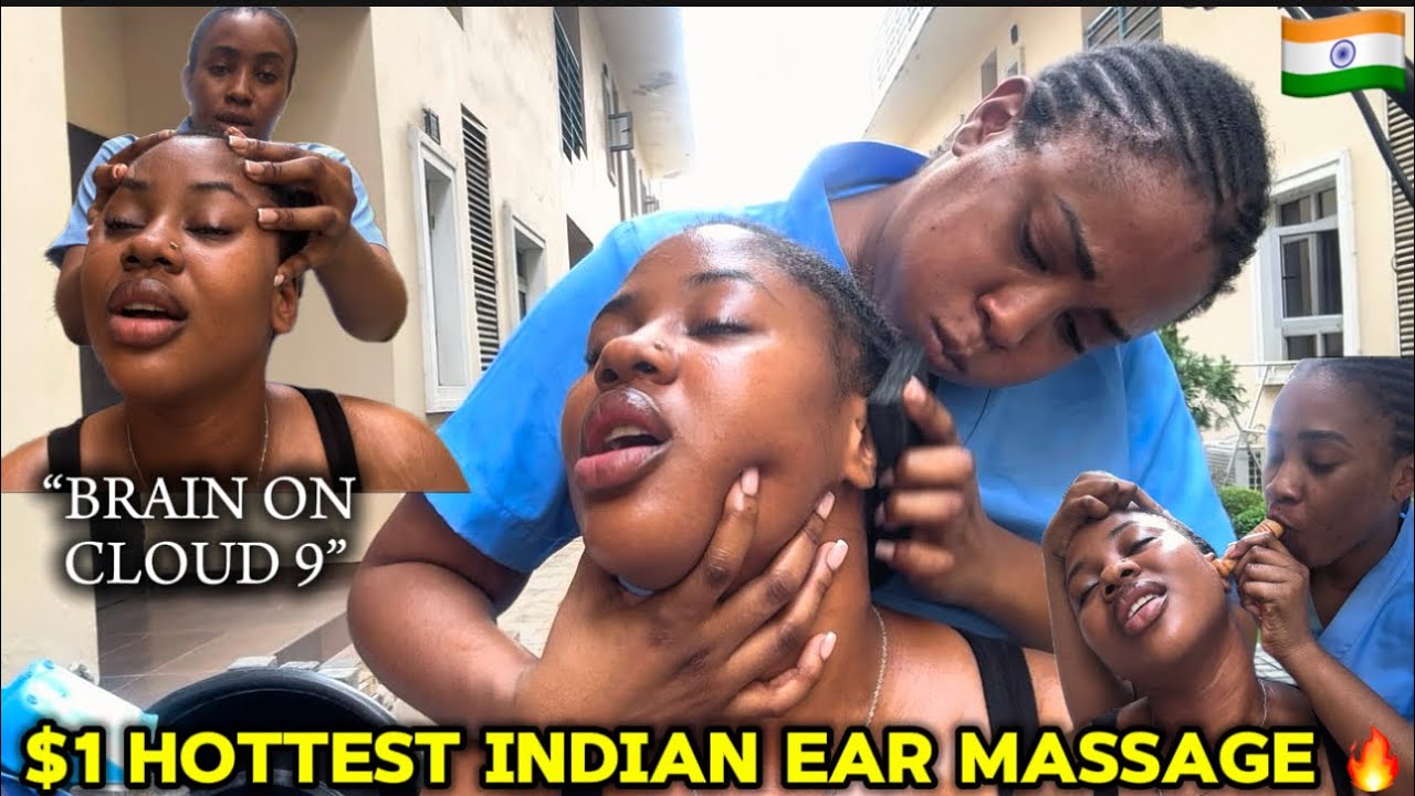 ASMR✨OUTDOOR STREET INDIAN🇮🇳HEAD& EAR INTENSE MASSAGE,SPITPAINT THAT SENT SUSAN TO ANOTHER DIMENSION