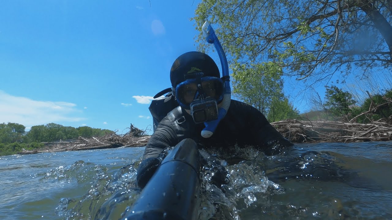 Подводная Охота на Горных Реках Приморского Края.\\ Добыл двух Ленков на Уху.