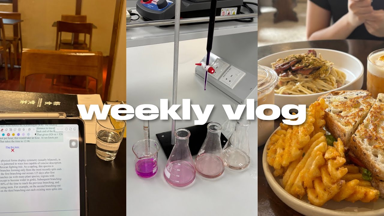 spend the week with me | working, studying in uni, cafe hopping
