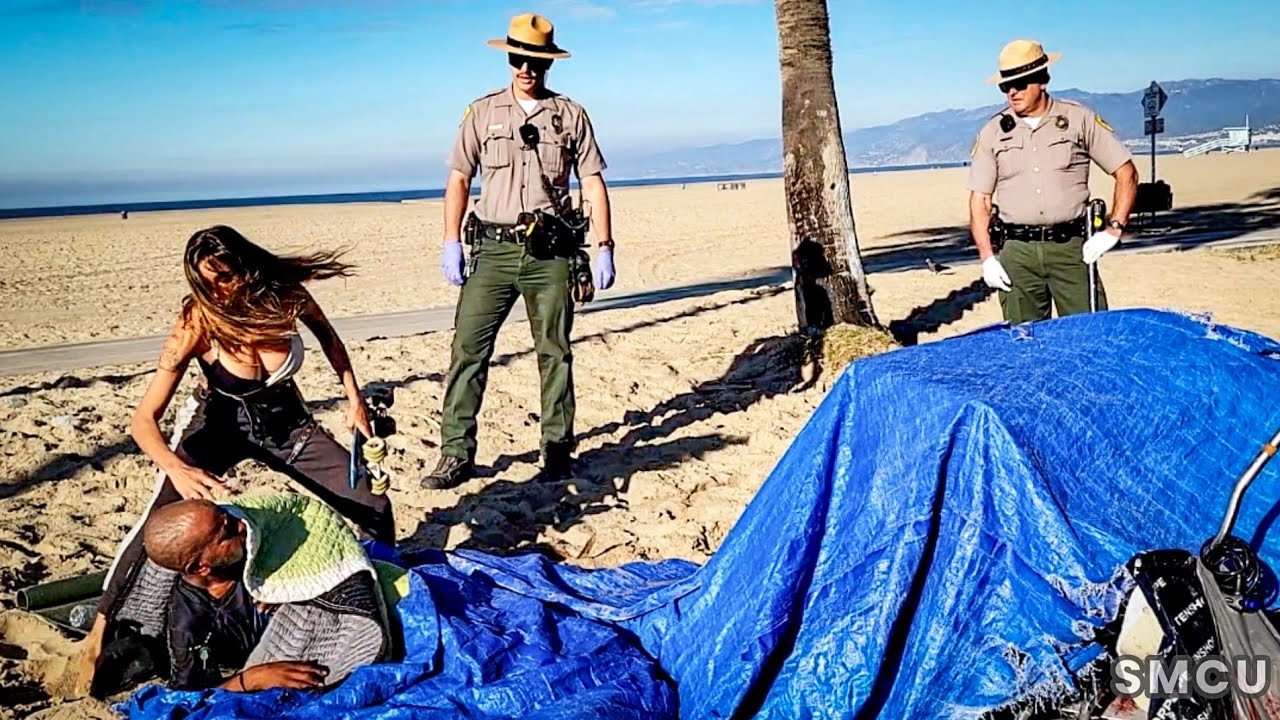 Los Angeles Park Rangers Lead Safe Cleanup Operations at Venice Beach Encampments