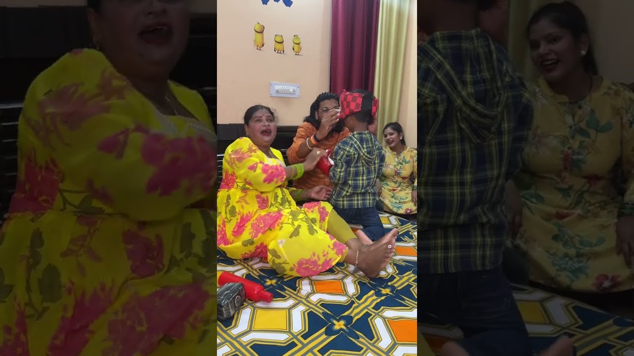 Chachu se tayyar hoke sabke sath Fight kar rahe hain Ayaan babu 😍😝 #funny #family #fight 