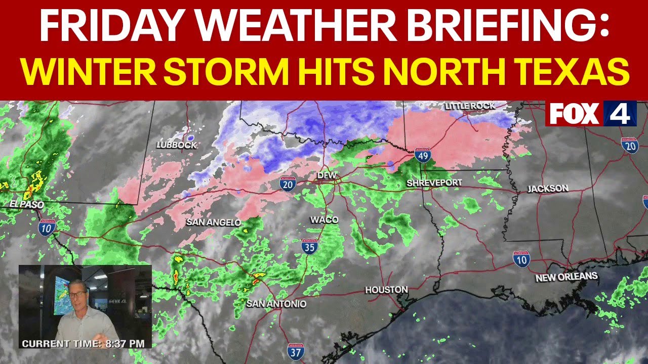 Friday weather briefing: Winter storm has hit North Texas