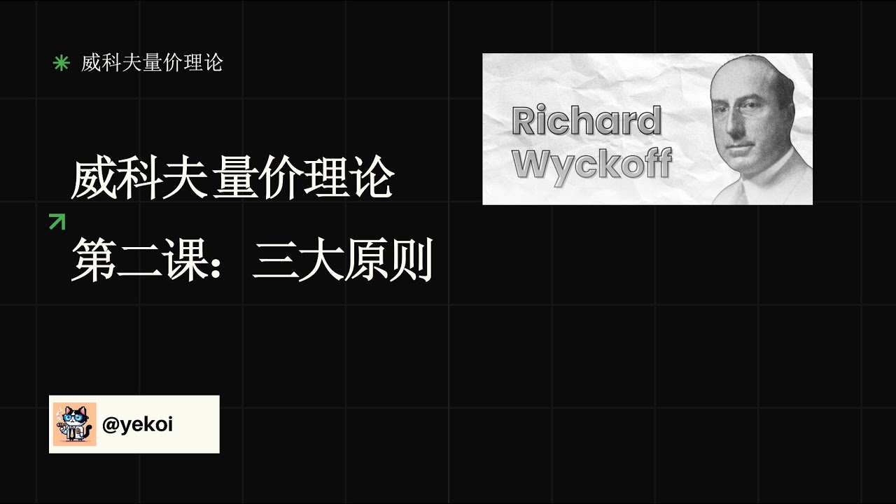 威科夫量价理论：三大原则（第二课）