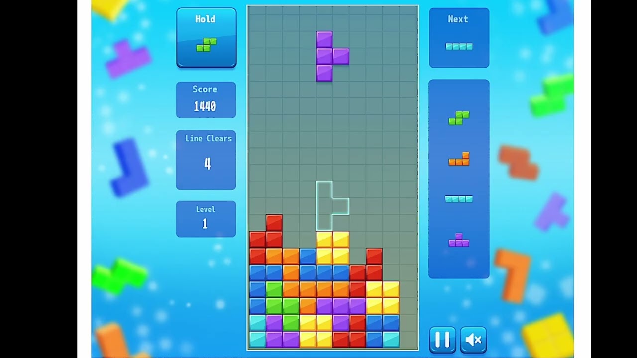 テトリス 無料ゲーム【Tetris HTML5】ダウンロード不要 #33