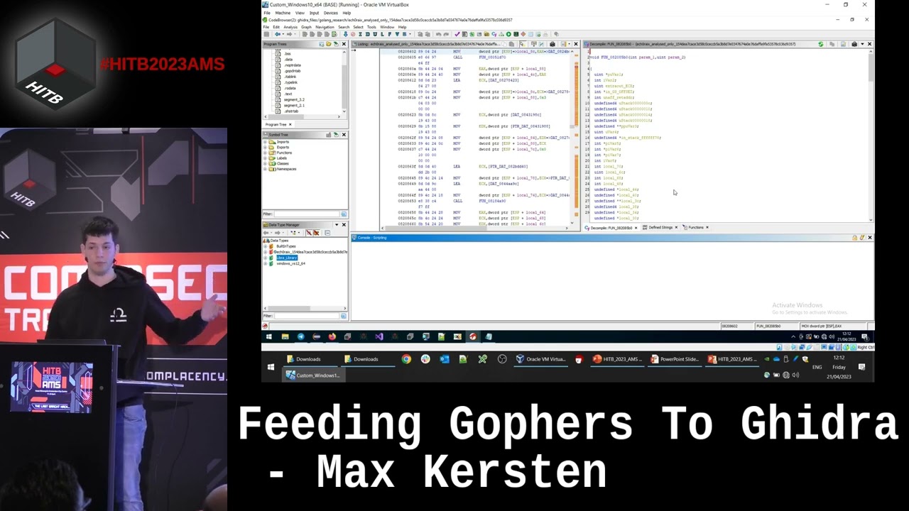 #HITB2023AMS #COMMSEC D2 - Feeding Gophers To Ghidra - Max Kersten