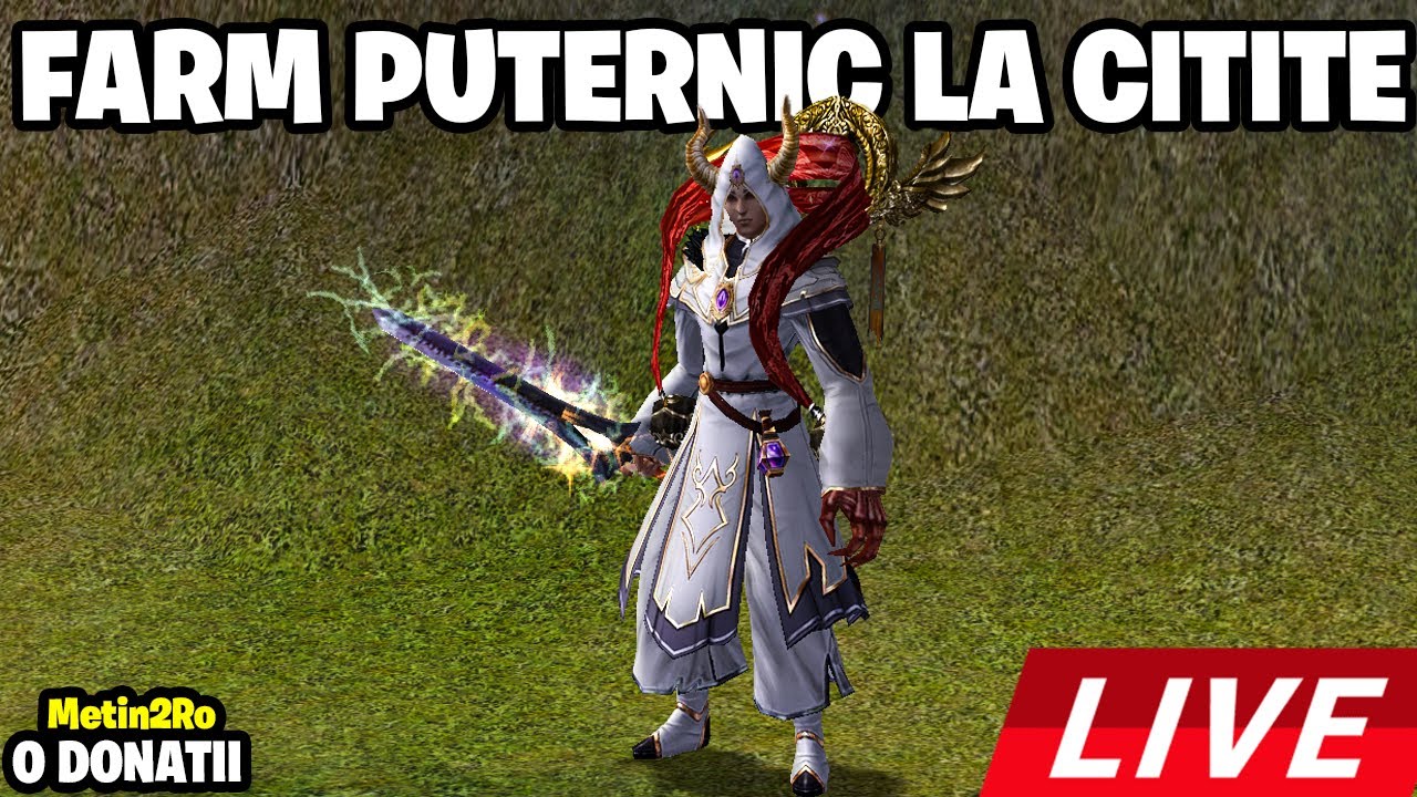 🔴LIVE🔴FARM PUTERNIC pe 0 donatii + GIVEAWAY✅Metin2Ro Ruby Kirin ! ✅