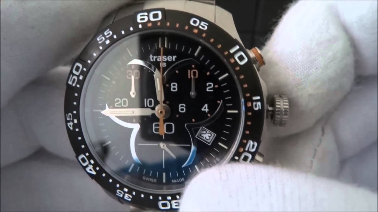 Traser Ladytime Chronograph Black