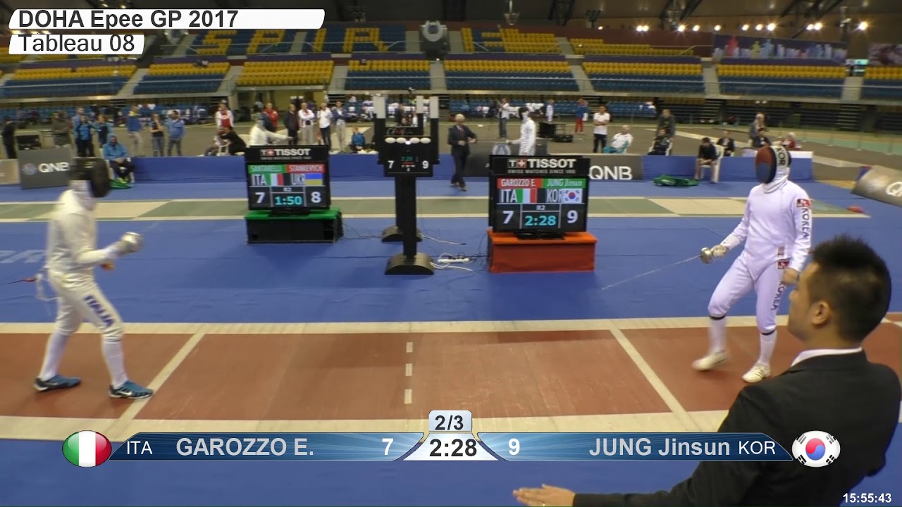 2018 387 M E Individual Doha QAT GP T08 04 red JUNG KOR vs GAROZZO ITA
