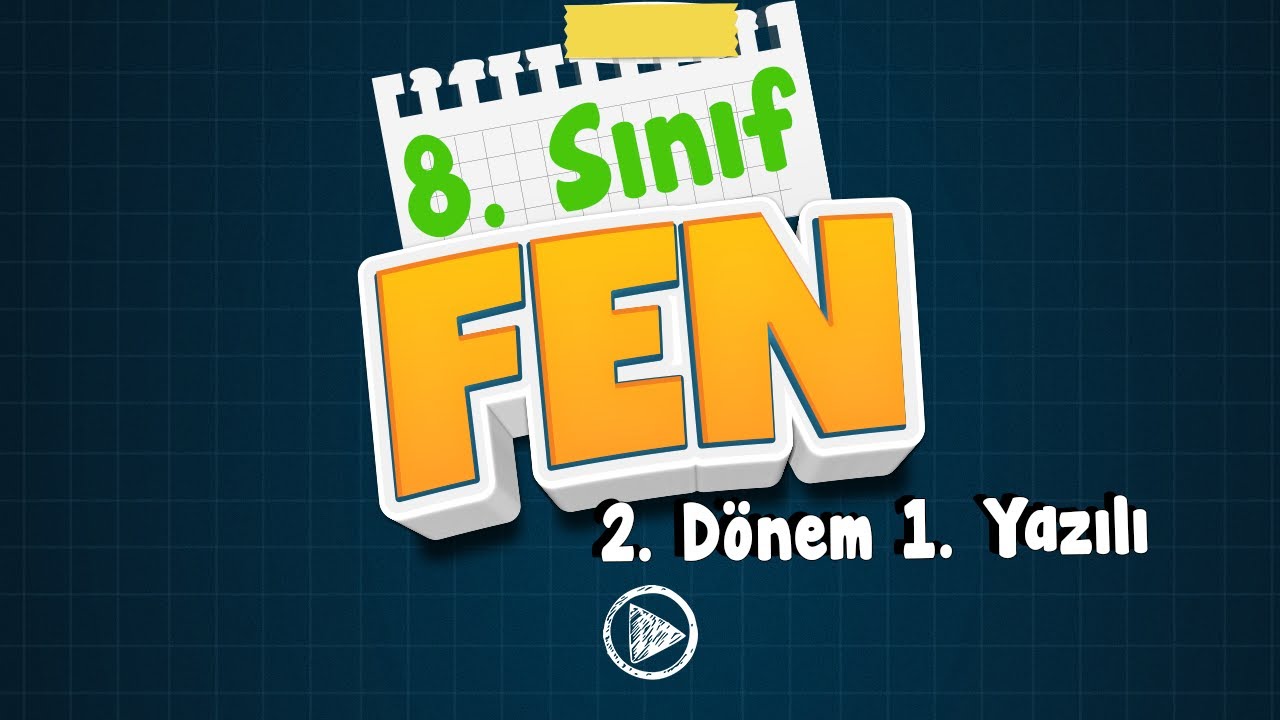 8. SINIF FEN YAZILI HAZIRLIK | 2. Dönem 1. Yazılı | 2025