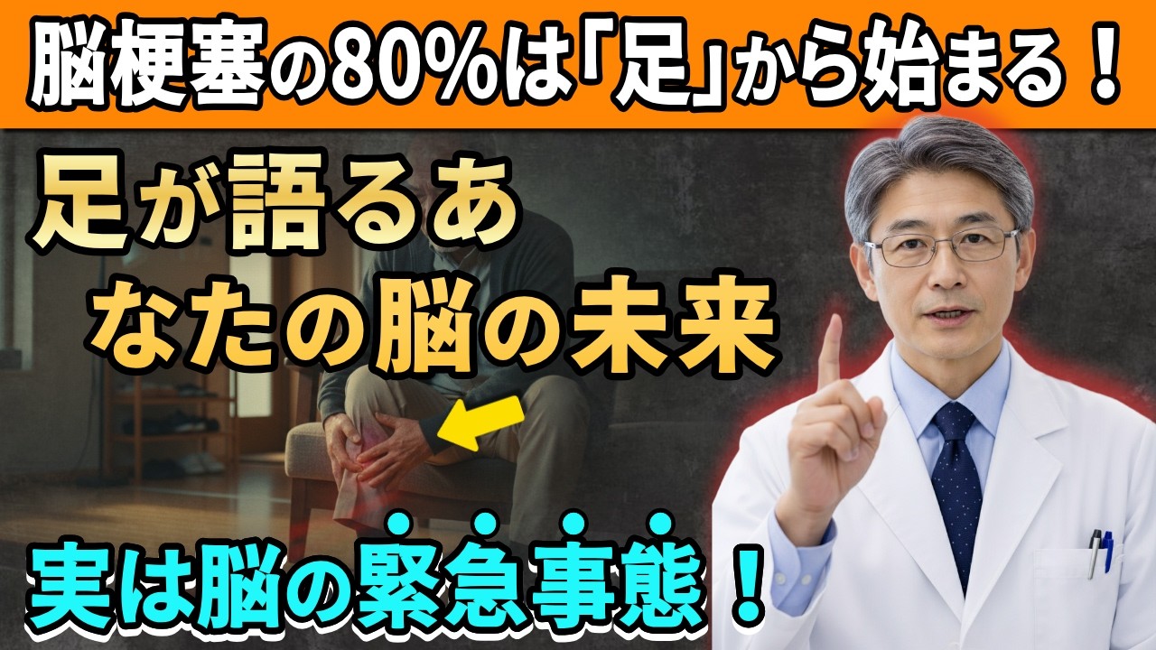 70代の脳卒中死亡率1位！脳が足に送る「最後の叫び」を聞いてください【7つの危険信号】