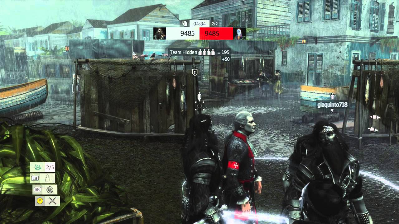 Assassin's Creed IV Black Flag Multiplayer | Competitive Manhunt Gameplay | 6.3k Score