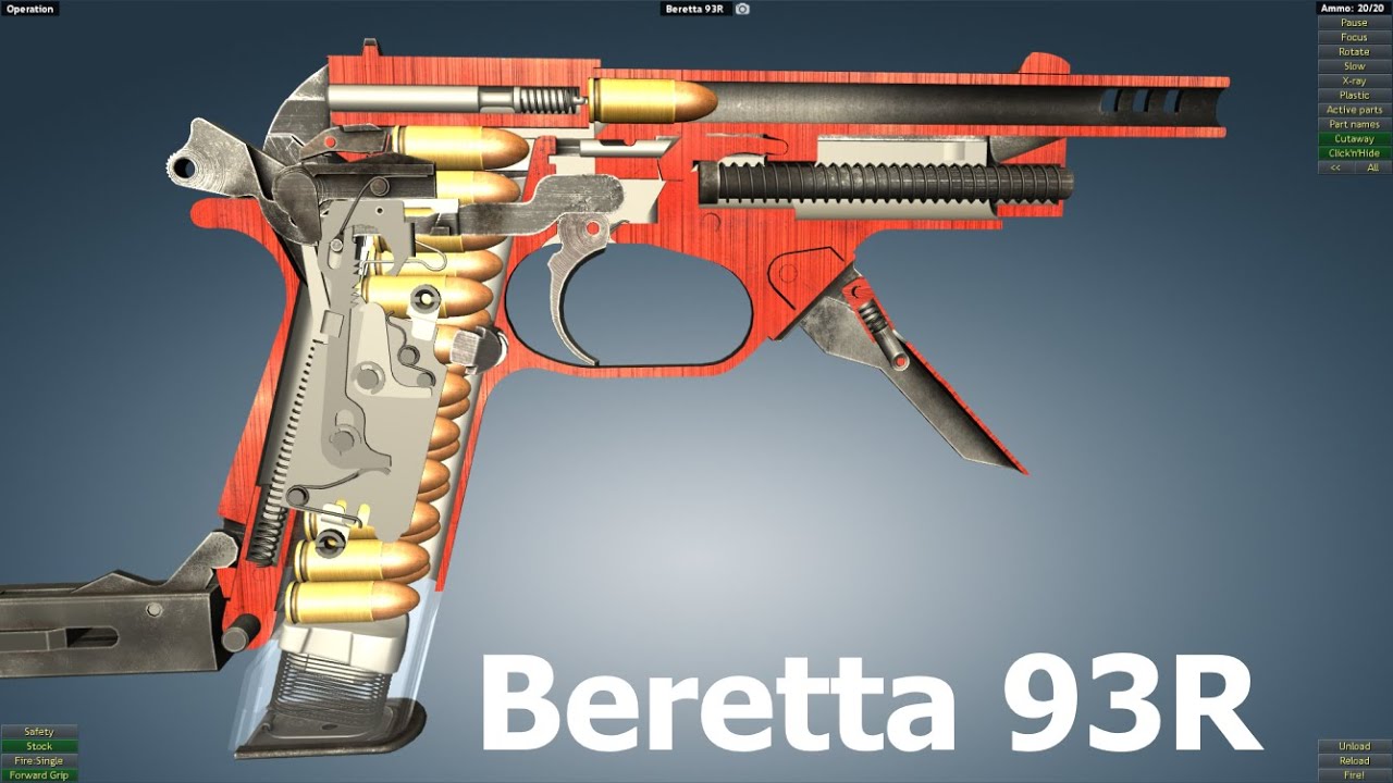How a Beretta 93R Pistol Works