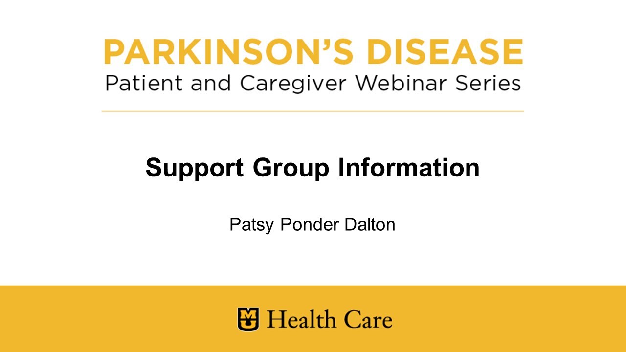 Parkinson&rsquo;s Disease Support Group Information
