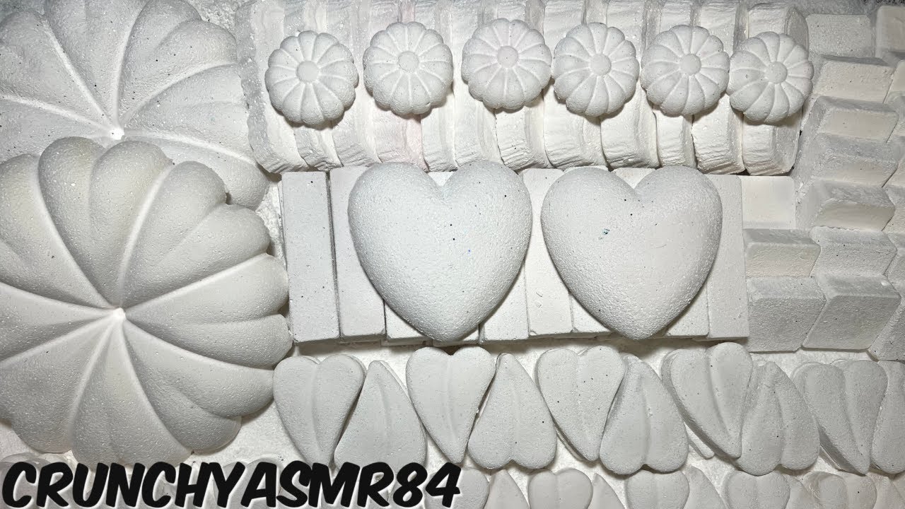 Variety Plain White Crush | Oddly Satisfying | ASMR | Sleep Aid | Bloopers at the end 😁