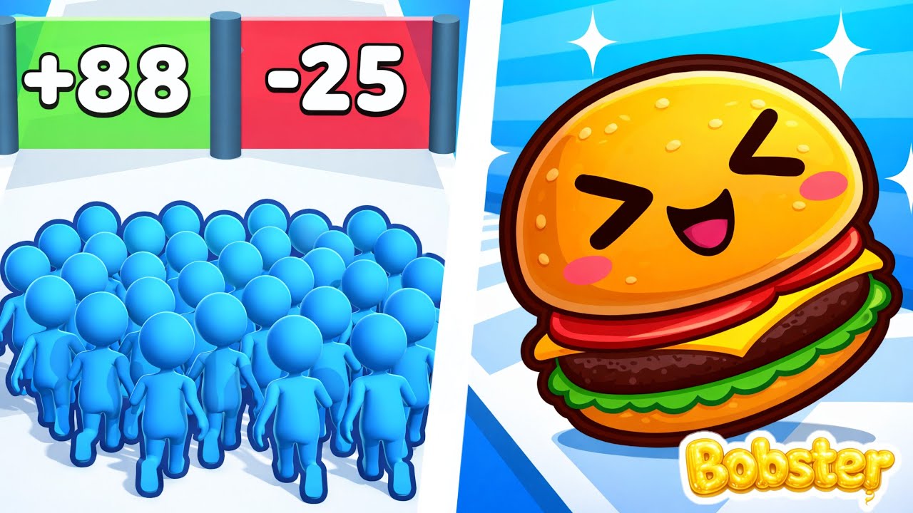 Food Run VS Count Master Max Levels 🔥 All Levels SpeedRun Gameplay Walkthrough iOS Android