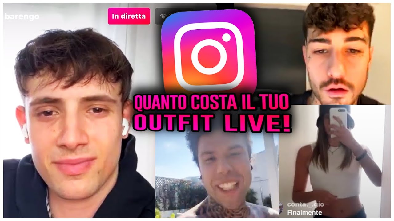 Tony Effe e Fedez in LIVE di QUANTO COSTA il tuo OUTFIT su Instagram Ep.34