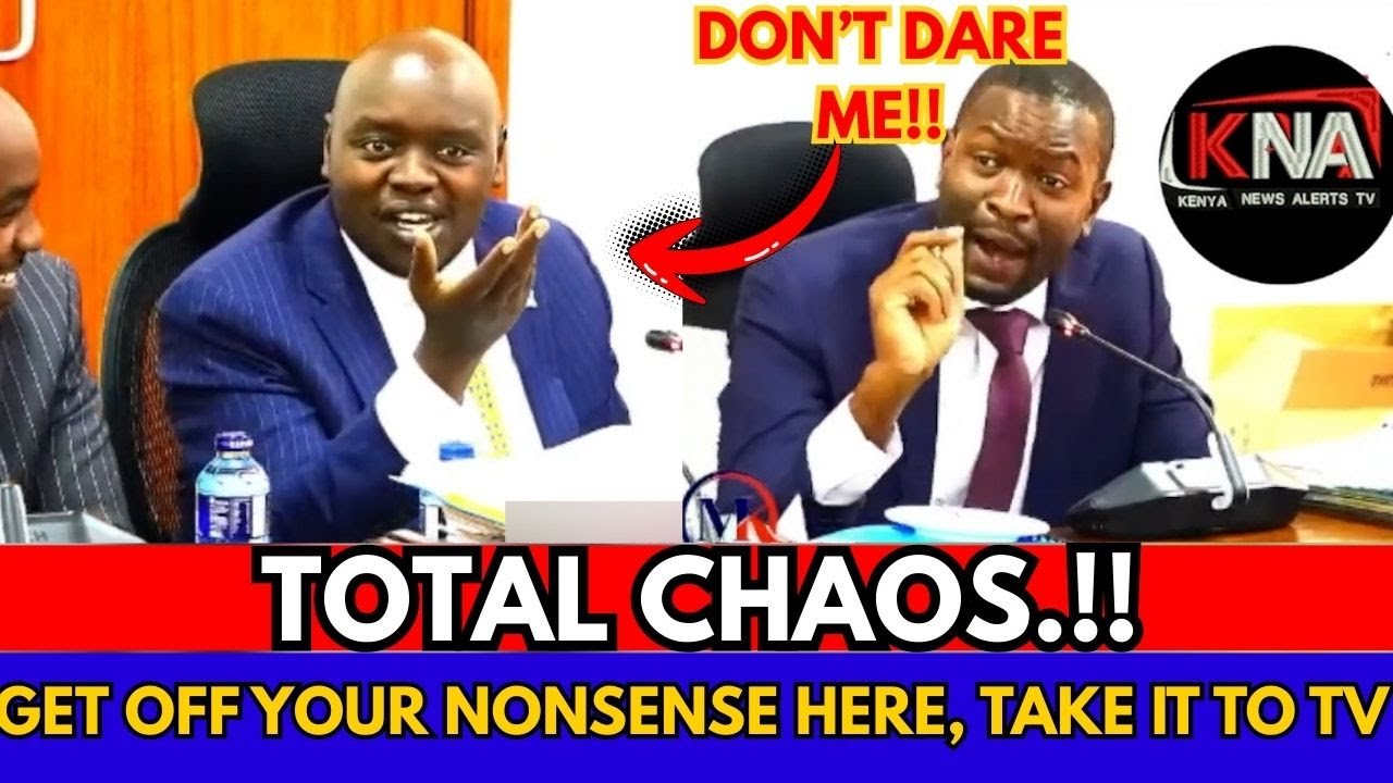 TOTAL CHAOS SEN CHERARGEI CLASHES BADLY WITH SIFUNA NEARLY ENGAGING IN A FIGHT DURING COMMITEE