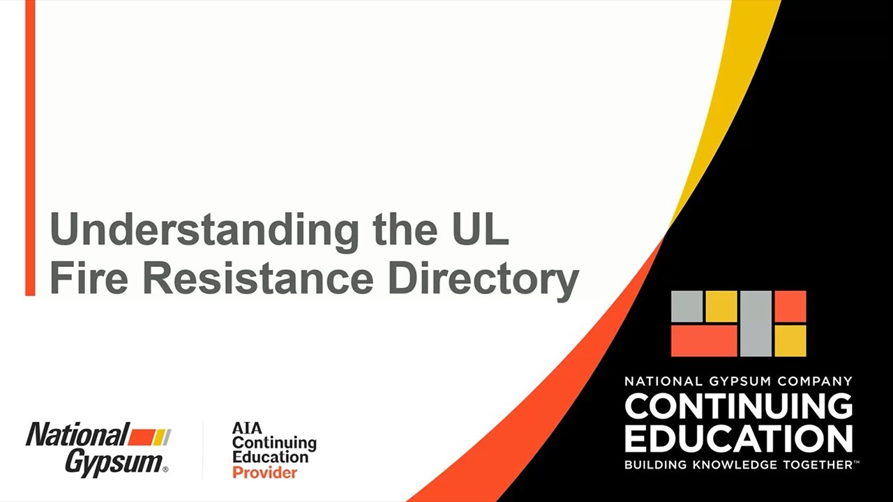 Understanding the UL Fire Resistance Directory (2024)