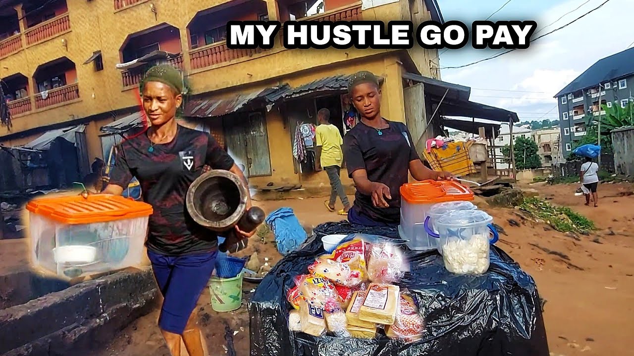NIGERIAN WOMAN'S LIFE MAKING AND SELLING POPULAR NIGERIAN STREET FOOD FOR A LIVING| Danica Kosy