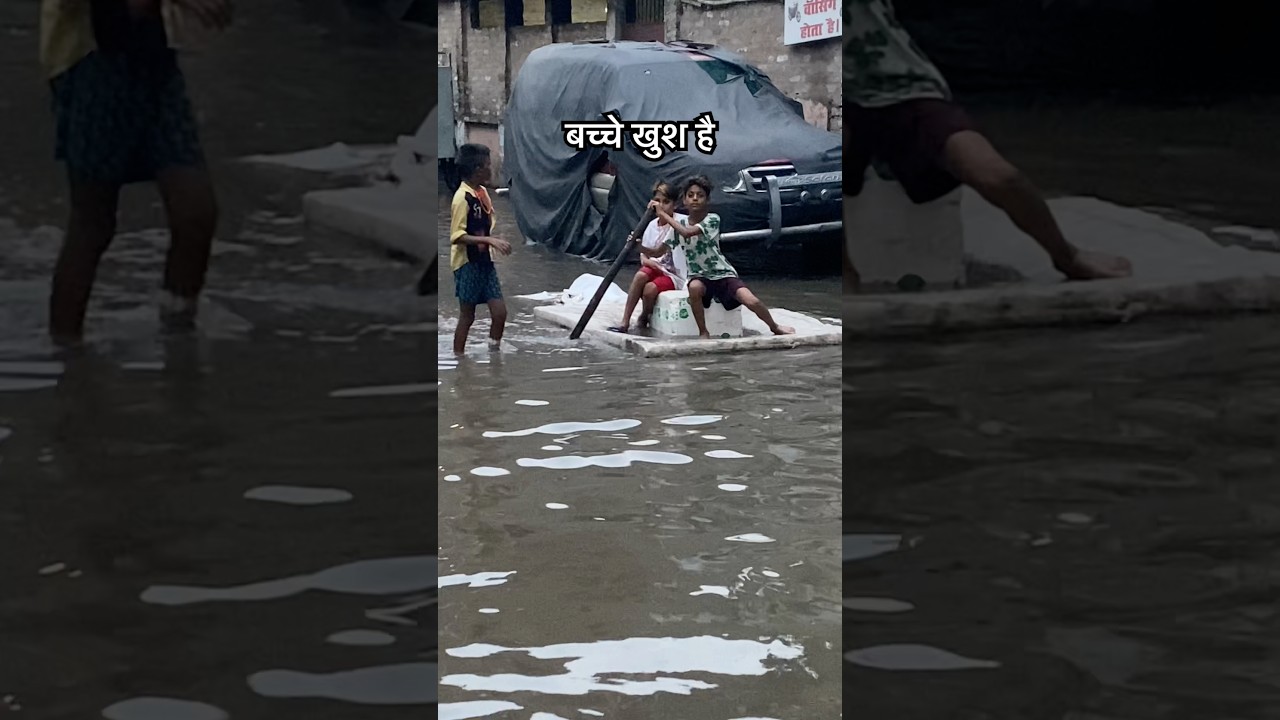 Main Town Patna me ab nau Chalne laga hai #patna #bihar #flood