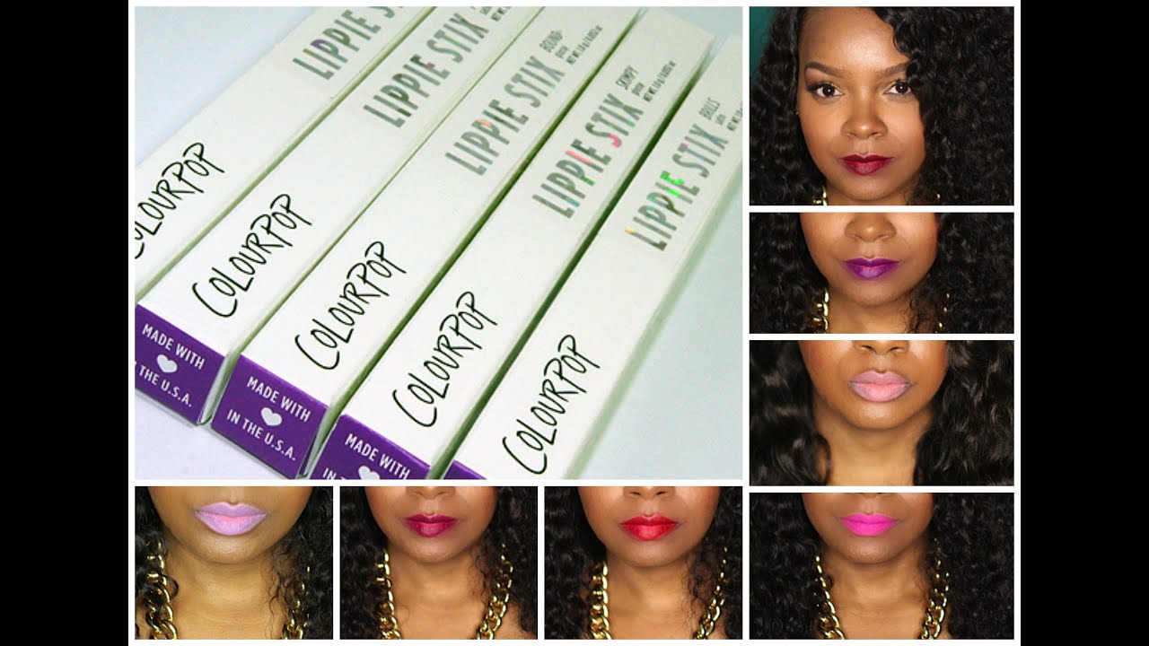 20 COLOURPOP LIPPIE STIX & LIPPIE PENCIL LIP SWATCHES