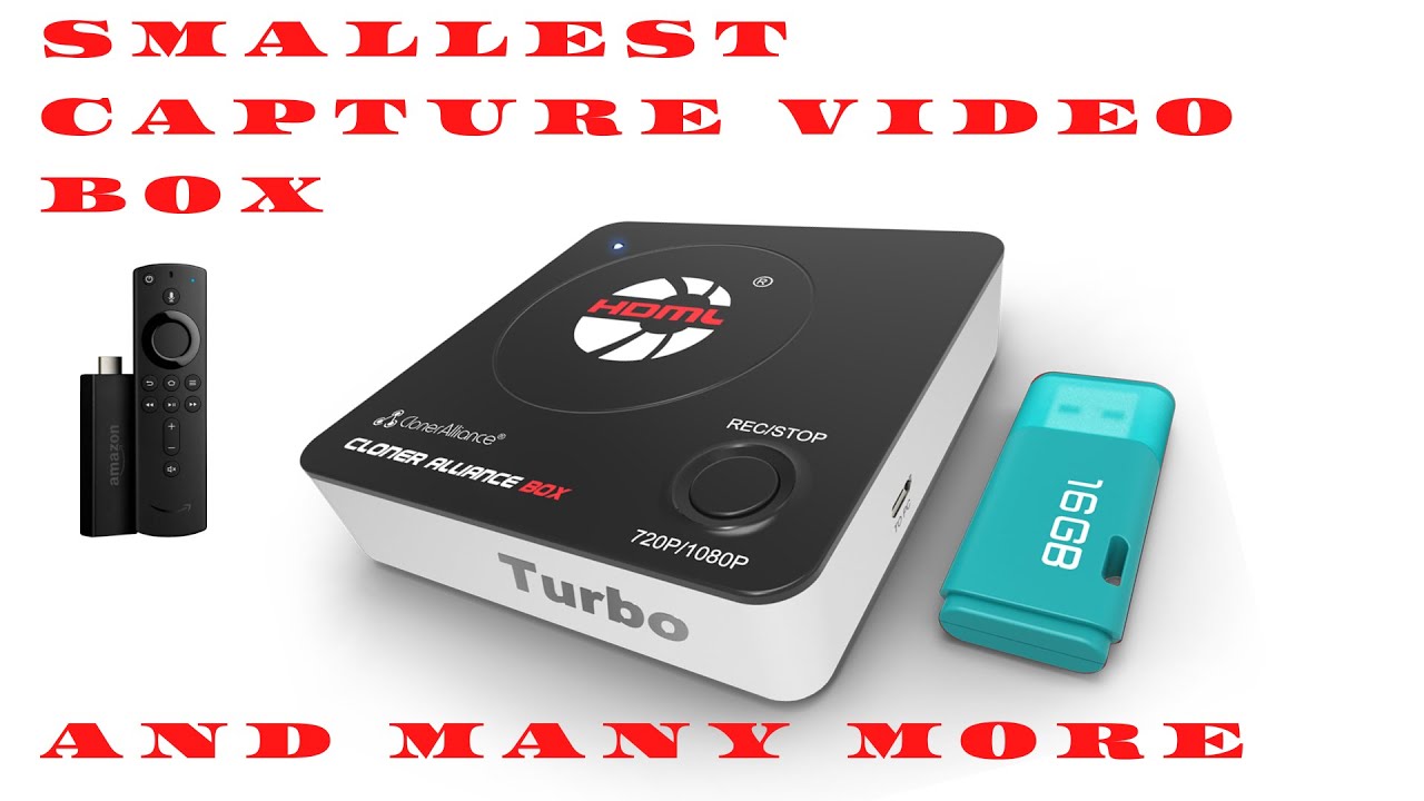 Cloner Box Turbo Small Capture video box, for Firestick, live Tv, Gaming without PC