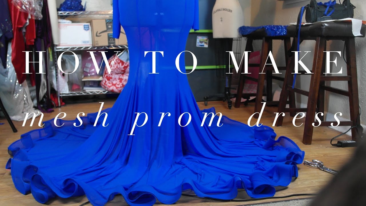 HOW TO MAKE A MERMAID PROM DRESS (SEWING HORSE HAIR )(PART 1)