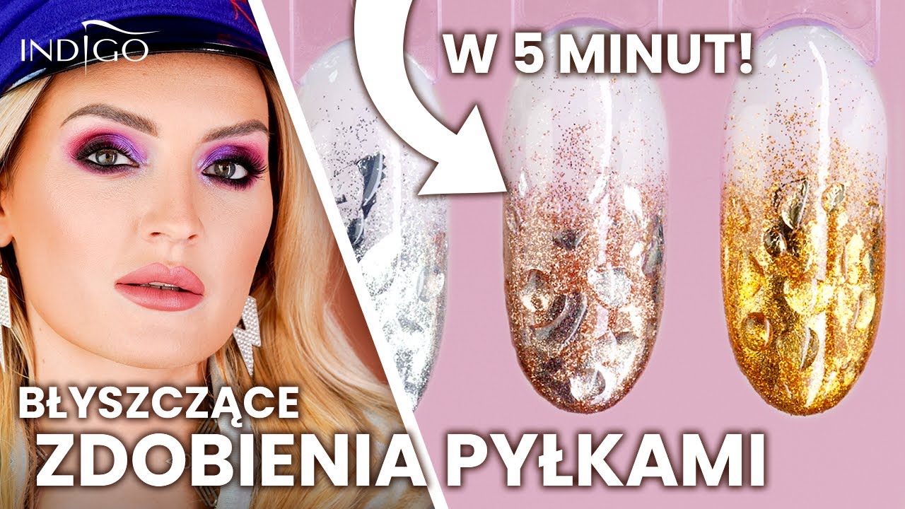 Zdobienia, które błyszczą! Holo Manix i Metal Manix - pyłki do paznokci krok po kroku | Indigo Nails