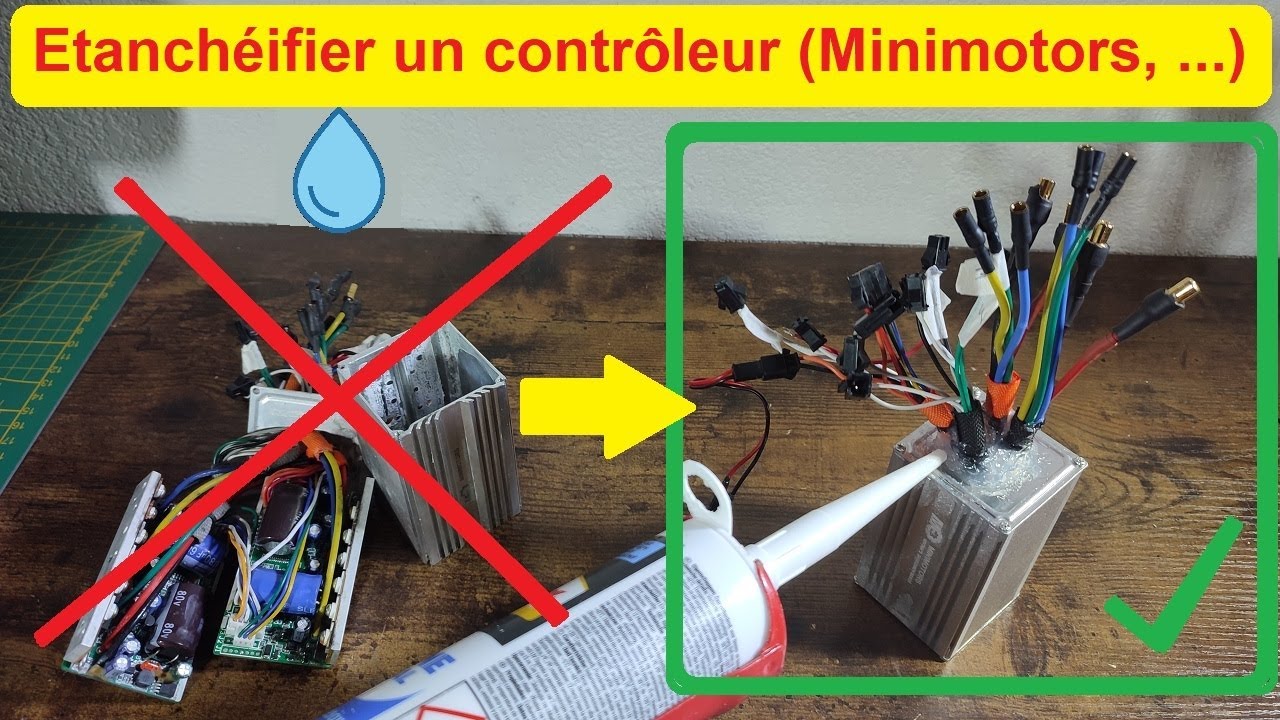 Étanchéifier un contrôleur Minimotors, Dualtron, Speedway (Sealing, Waterproofing controller)