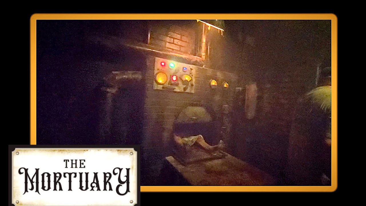 THE MORTUARY - haunted house walkthrough at Woods of Terror!