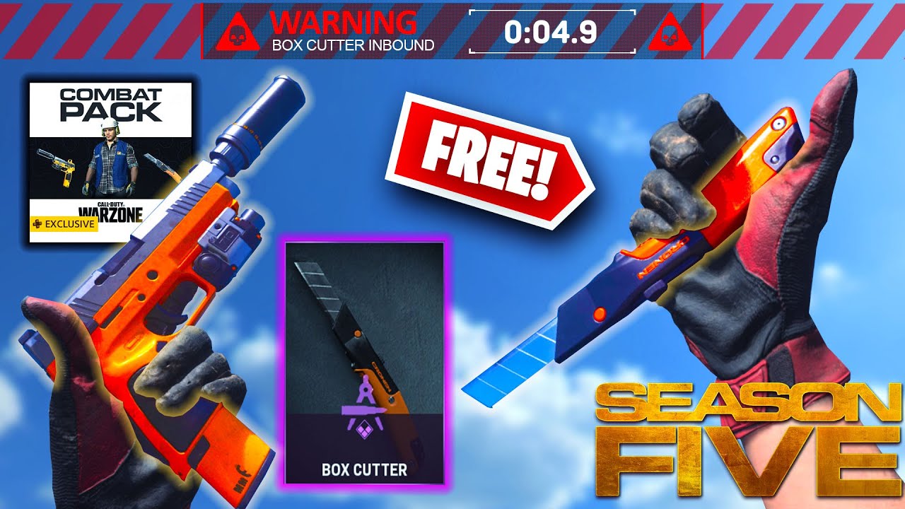 NEW FREE BOX CUTTER LOL! FREE WARZONE COMBAT PACK SEASON 5 RELOADED on MODERN WARFARE