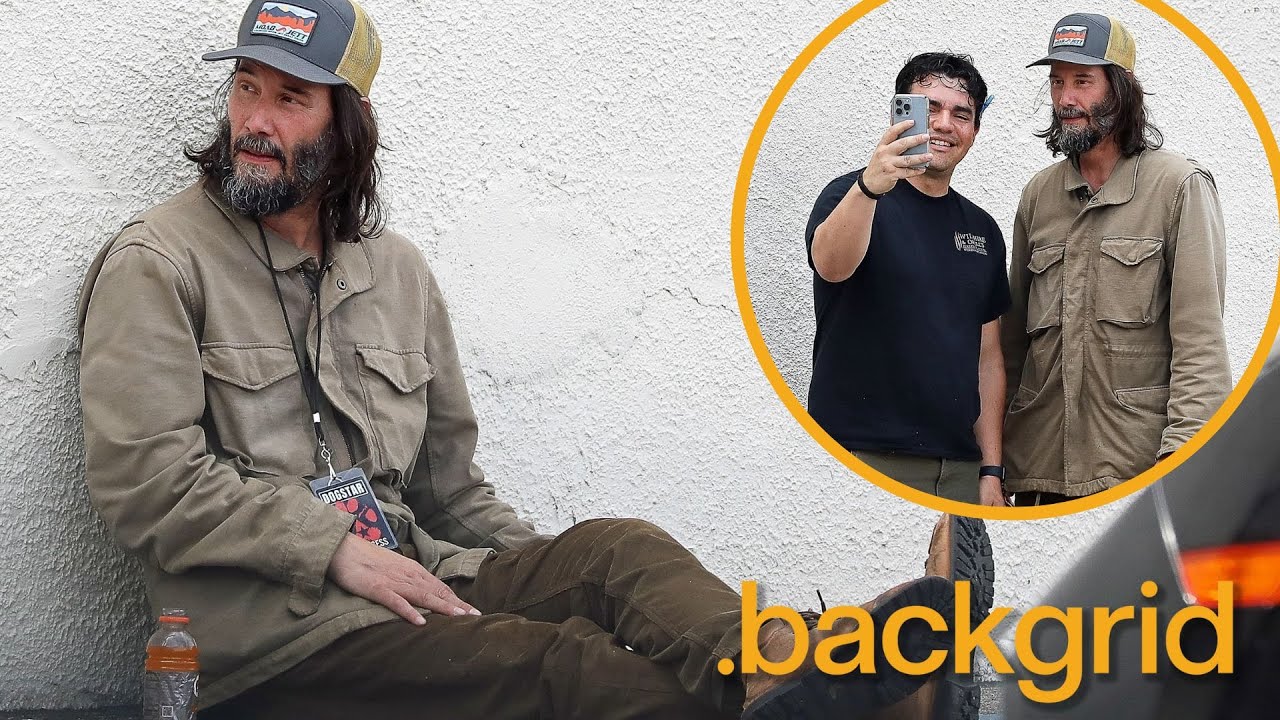 Keanu Reeves outside Saint Rock in Hermosa Beach Ahead of Dogstar Concert