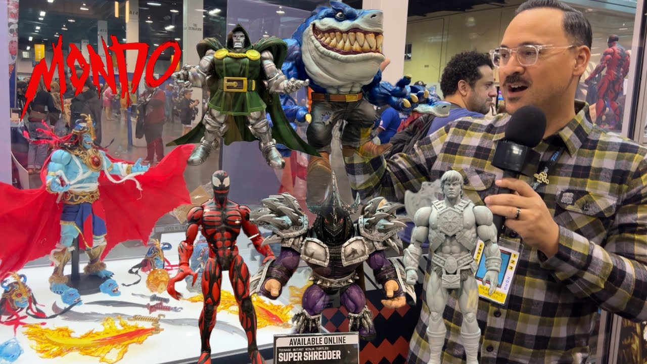 Mondo Wondercon 2025 booth Walkthrough (x-men, MOTU, Spiderman)