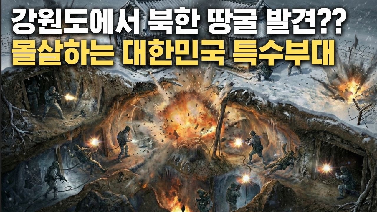 (충격) 강원도 철원 흉가에서 발견된 북한 남침 땅굴! 서울로 쳐들어오는 북한군 장갑열차 VS 1,000만 시민을 구해낸 대한민국 특전사!