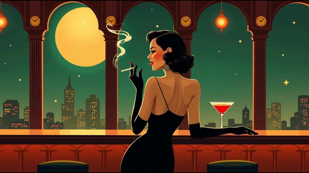 Midnight Smoke & Blue Notes – 1940s Vintage Jazz Sanctuary