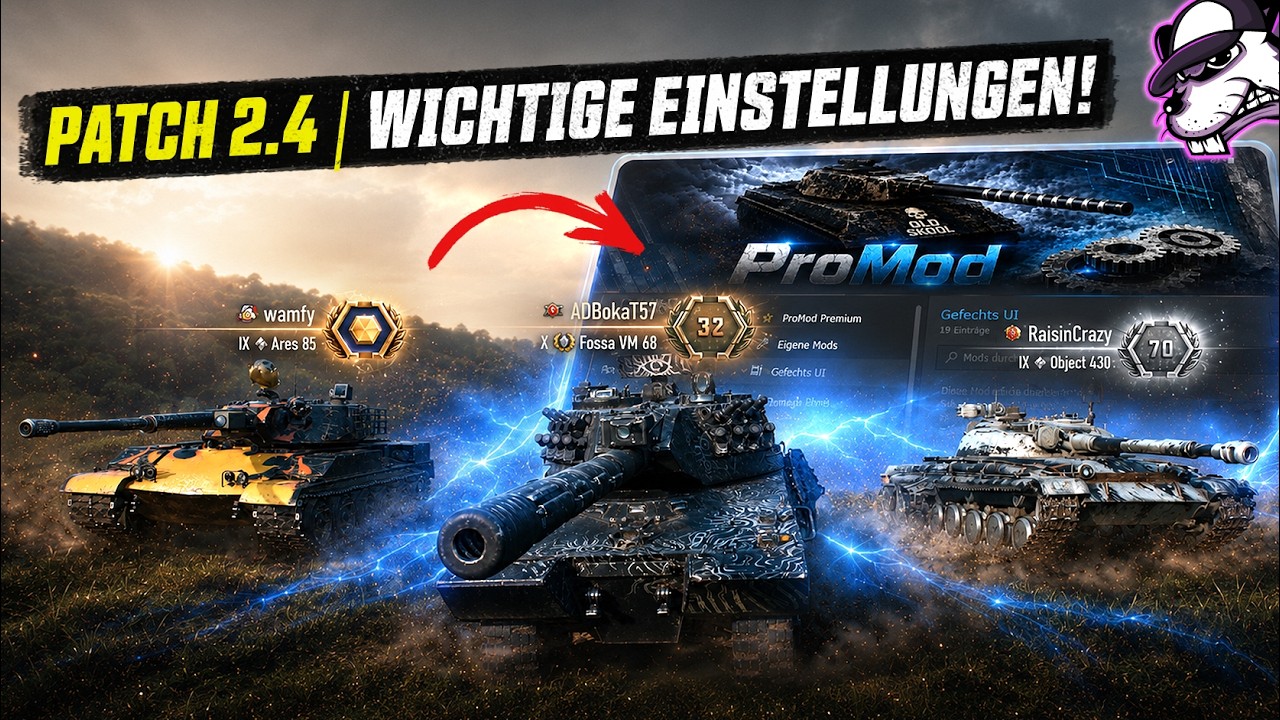 Patch 2.4 | Wichtige ProMod Einstellungen und In-Game Settings! [WoT -  Guide]