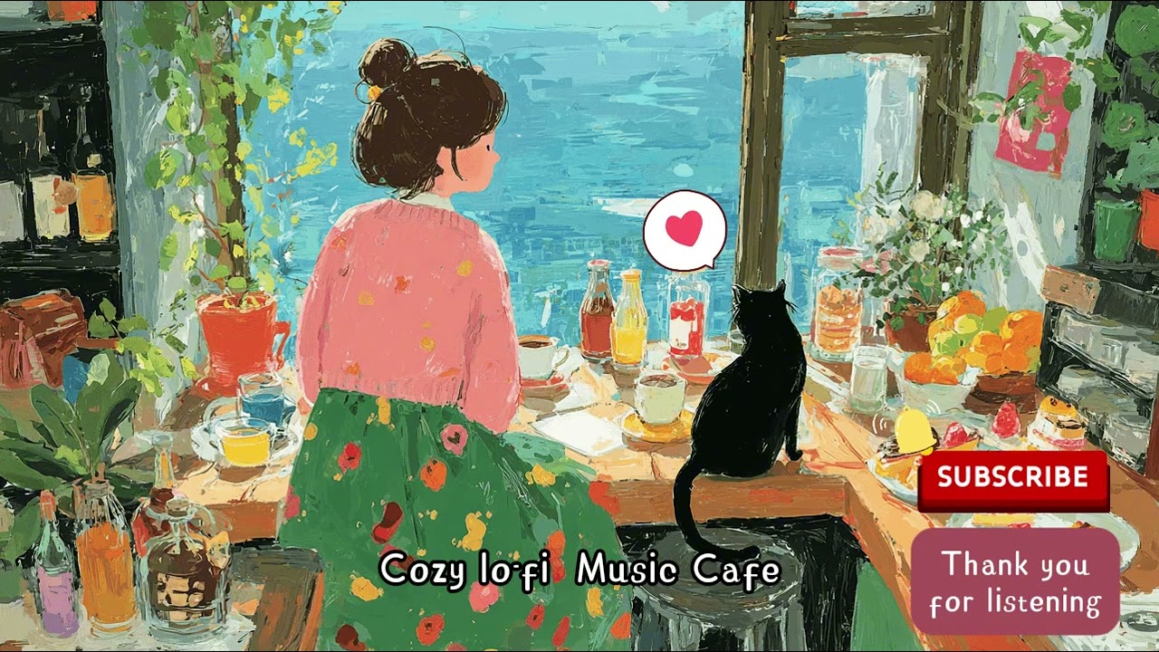 Cafe Music☕Chill Lofi relaxing music, 作業用BGM/咖啡廳BGM, coffee time🐈