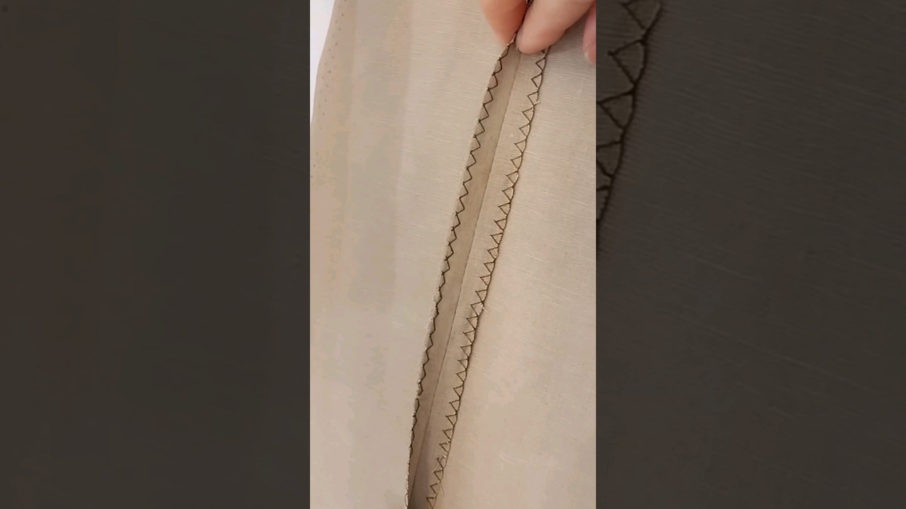 Sewing Tips for Beginners. Plain seam. #diy #tutorial #shorts