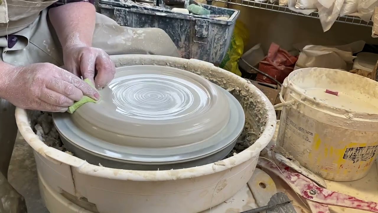 Throwing a large serving platter on a saturday morning