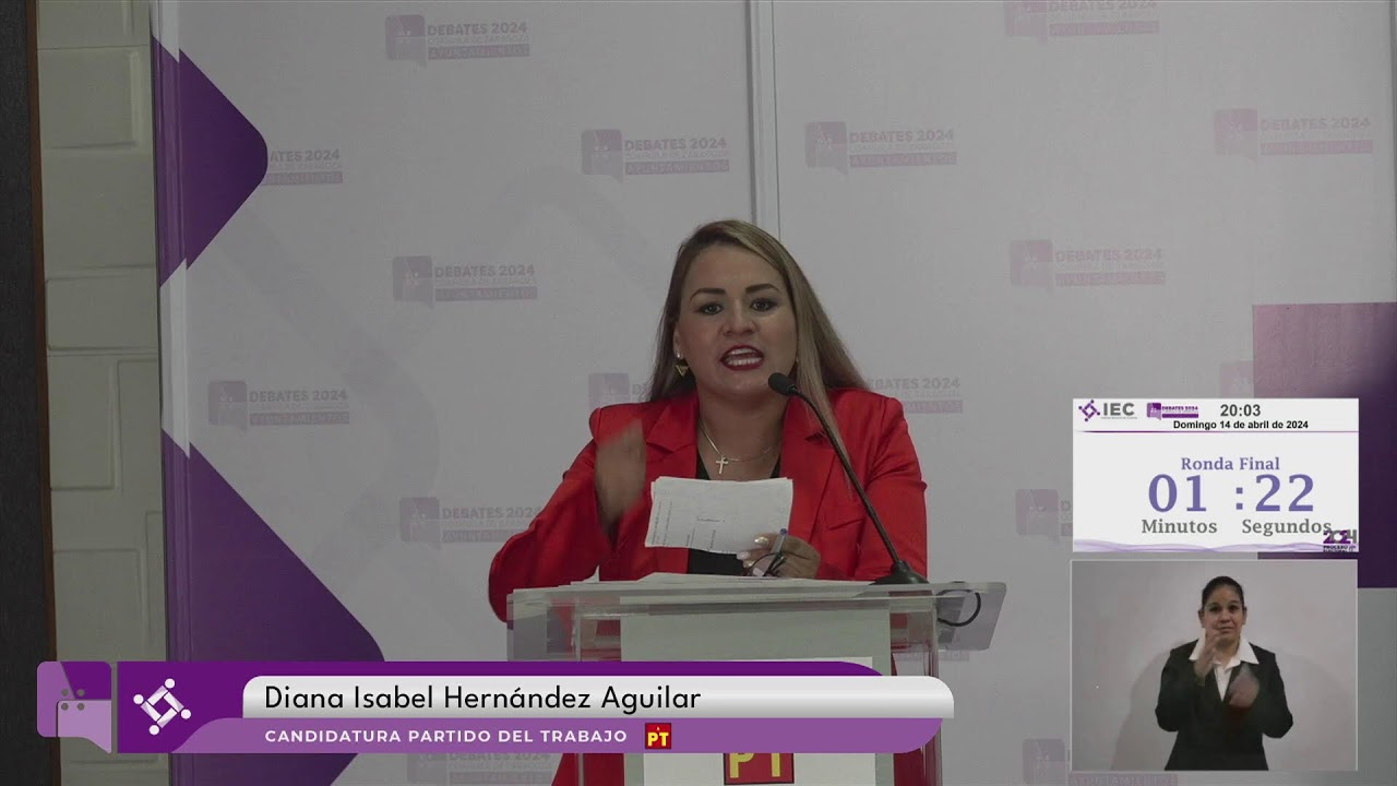 Abril 14 de 2024. Debate para los Ayuntamientos PEL 2024. Saltillo, Coahuila.
