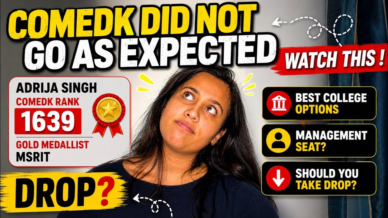 Watch this after Comedk -college options/drop?How to get management seat at lowest cost💯hack