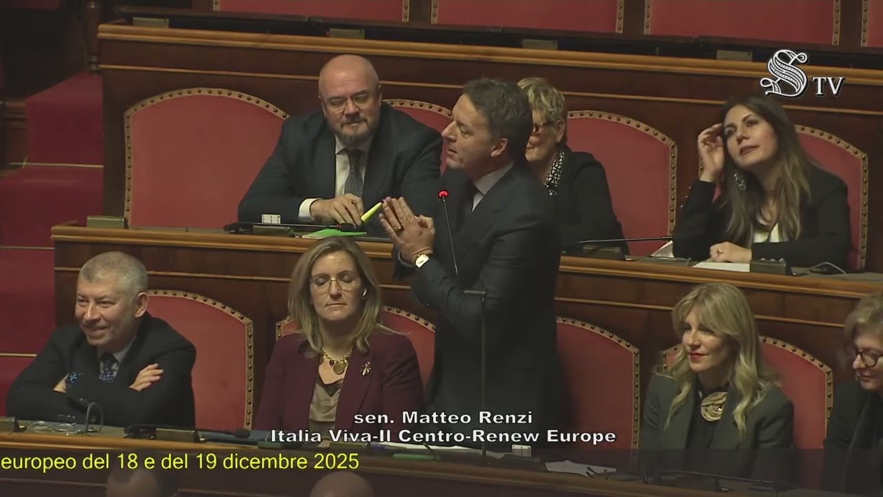 Renzi - Intervento in Senato (17.12.25)