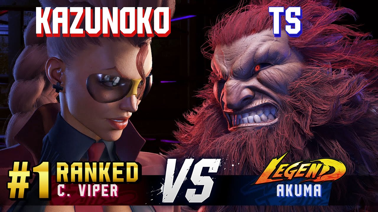 SF6 ▰ KAZUNOKO (#1 Ranked C.Viper) vs TS (Akuma) ▰ High Level Gameplay