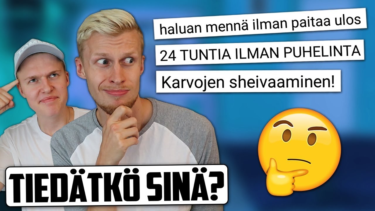 TUNNISTA TUBETTAJA VIDEON NIMESTÄ HAASTE! feat. Miklu