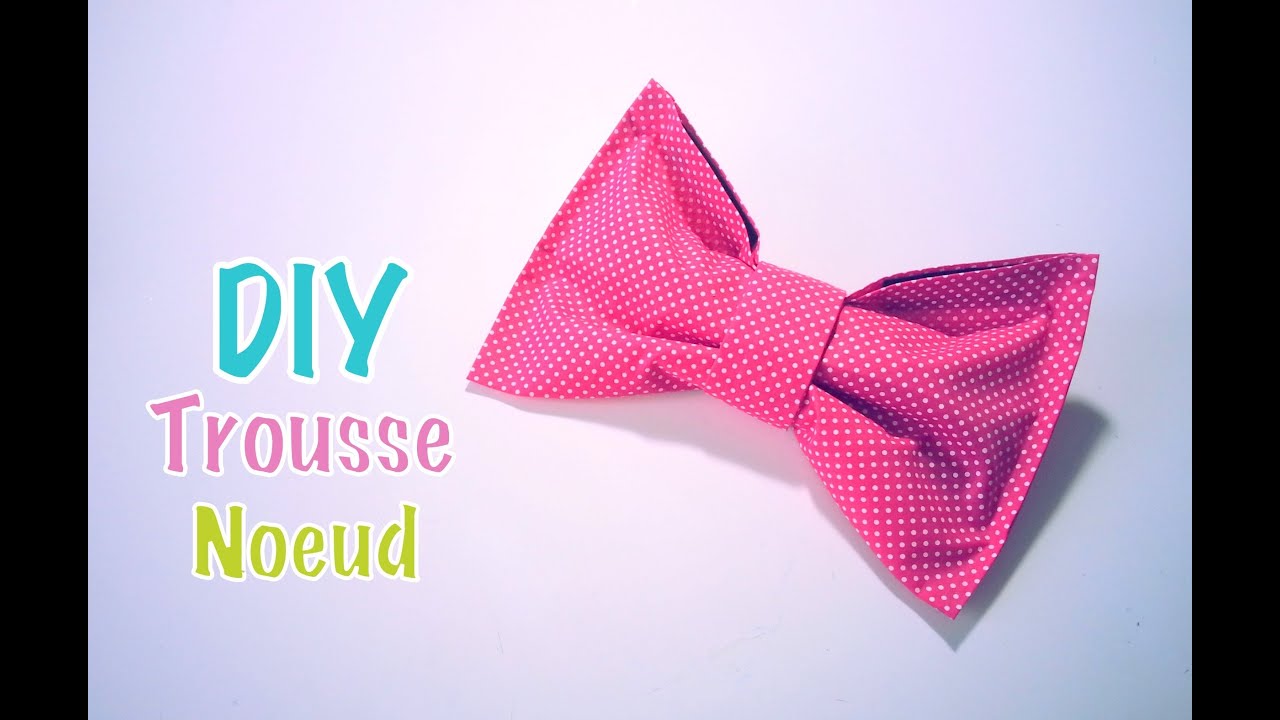 DIY Pochette / Trousse Noeud Papillon