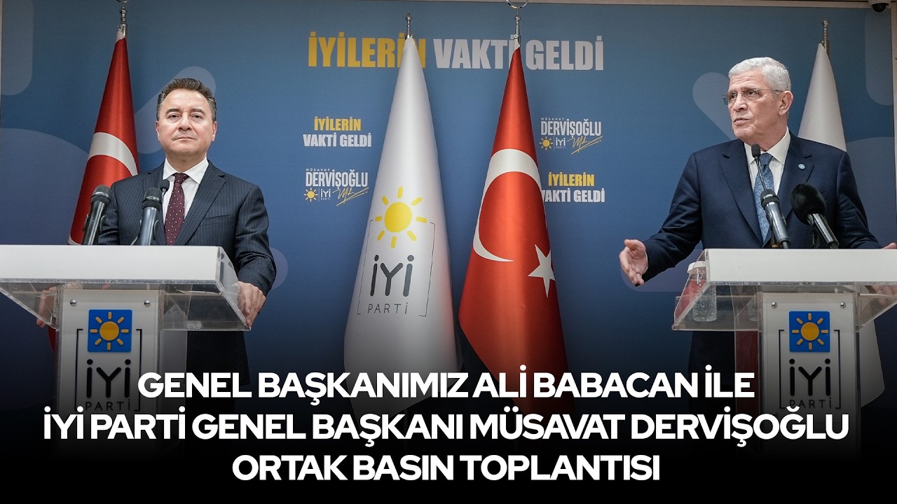 Genel Başkanımız Ali Babacan ile İYİ Parti Genel Başkanı Müsavat Dervişoğlu Ortak Basın Toplantısı