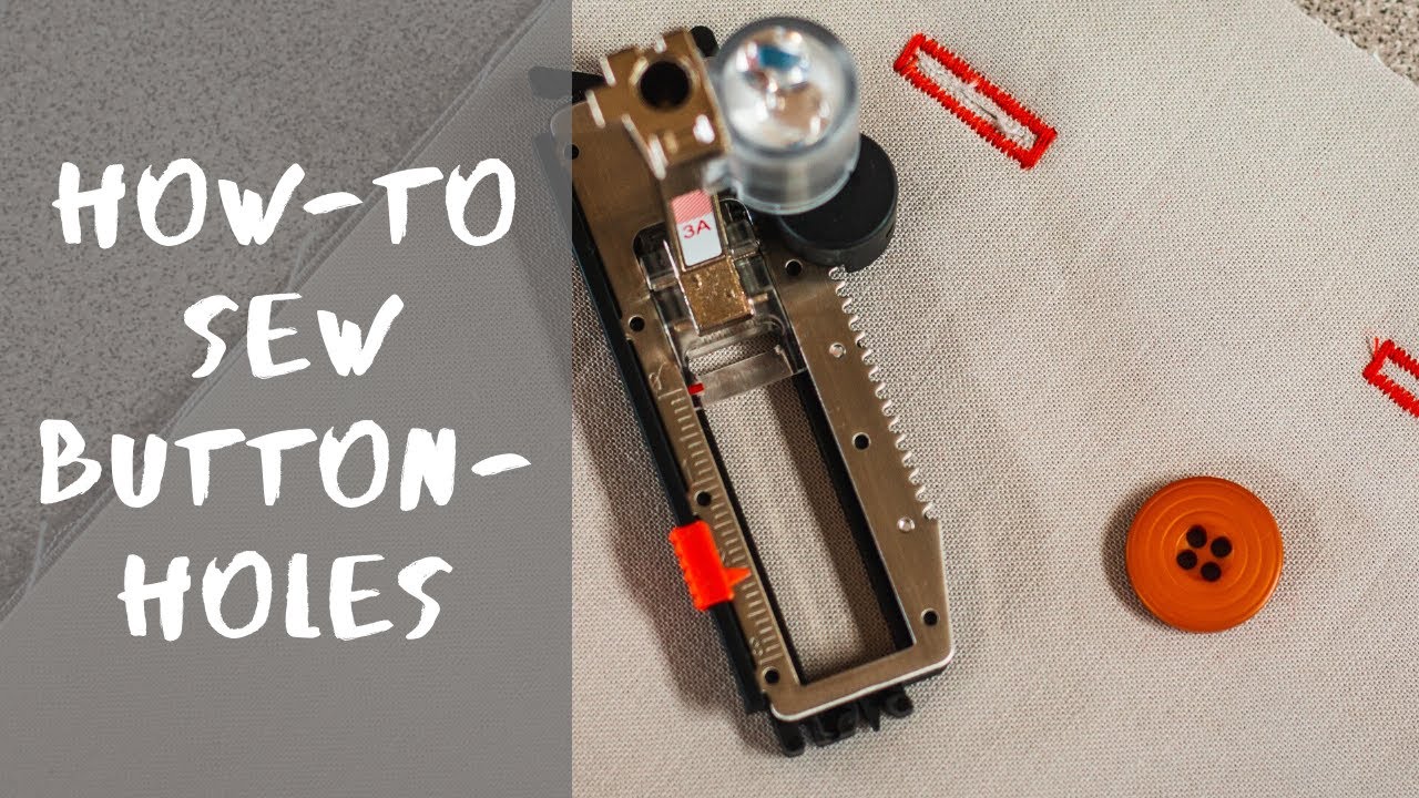 HOW TO SEW BUTTON HOLES USING BERNINA AUTOMATIC BUTTONHOLE FOOT #3A