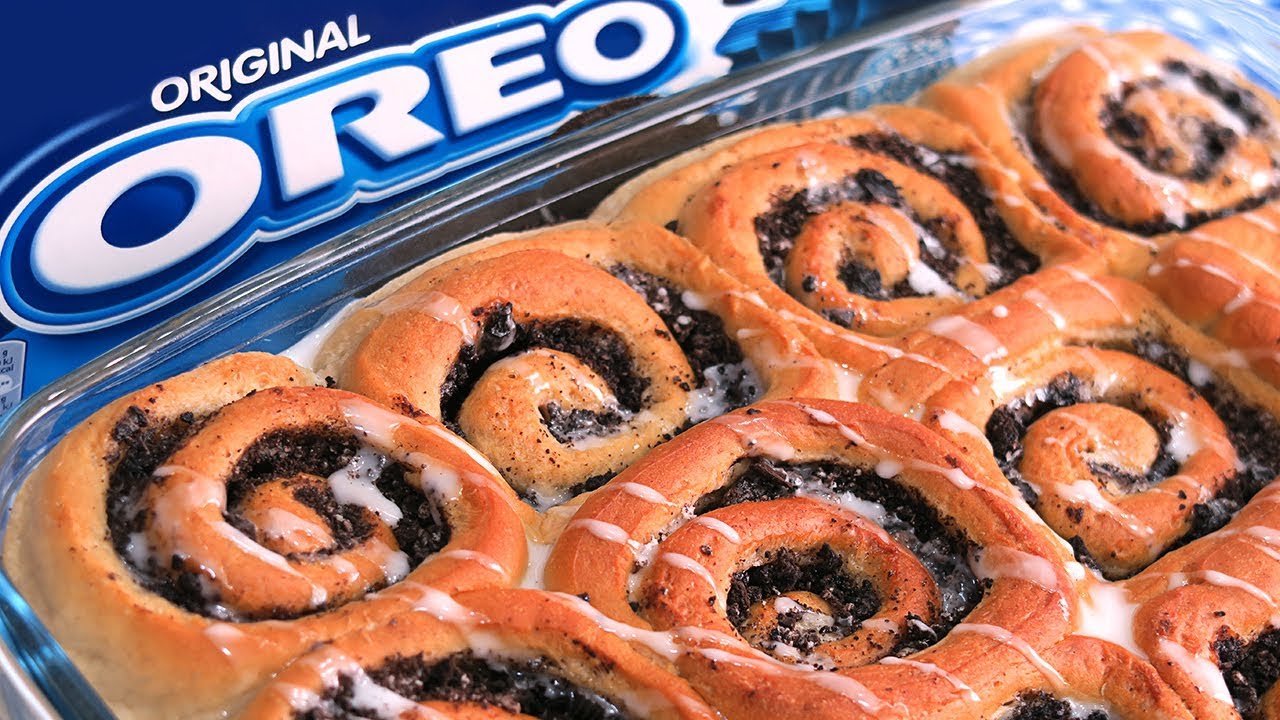 Rollos de Oreo | Oreo Cinnamon Rolls muy Fáciles y Esponjosos